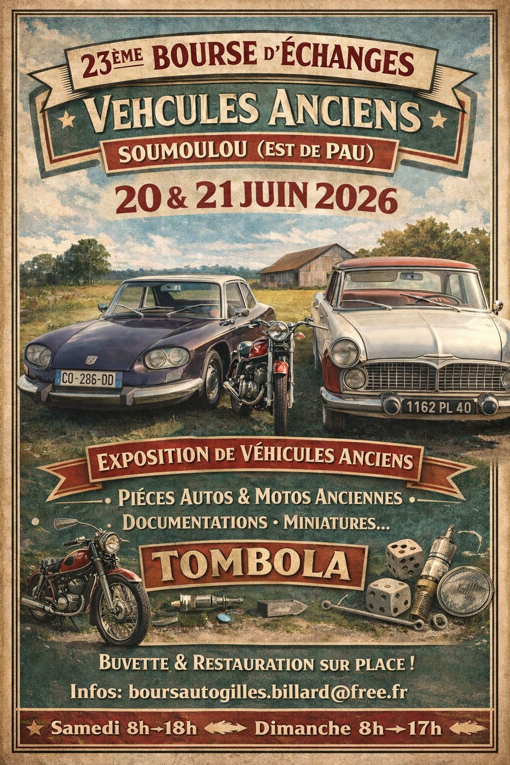 Bourse et exposition véhicules anciens de SOUMOULOU